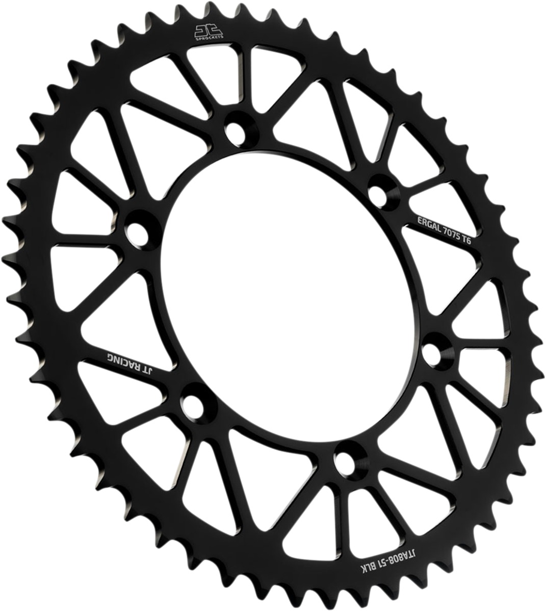 Black Aluminum Rear Sprocket - 51 Teeth 520 Pitch - Click Image to Close