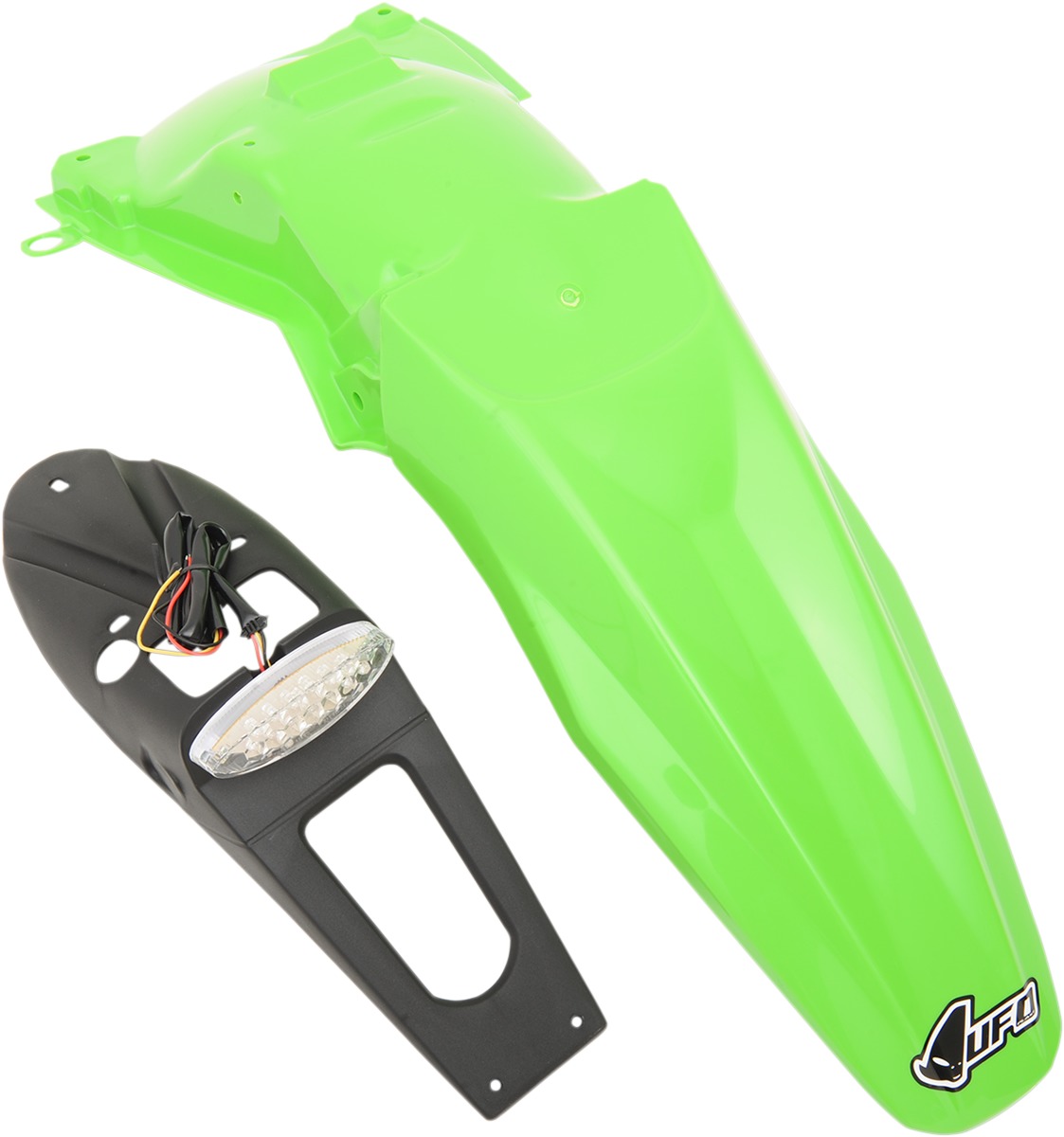 Rear Fenders with Light for Kawasaki - Rr Fnd W/Lt Klx Gn - Click Image to Close