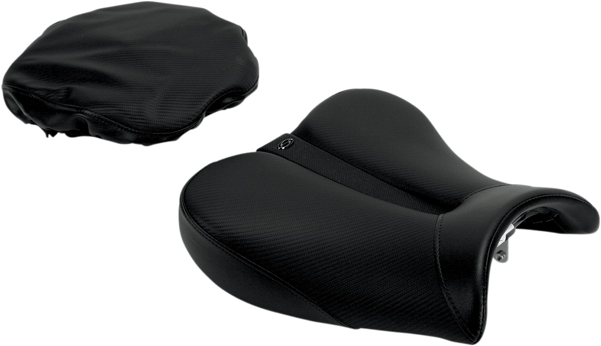 Track Plain Solo Seat Black Gel - For 99-07 Suzuki GSX1300R Hayabusa - Click Image to Close