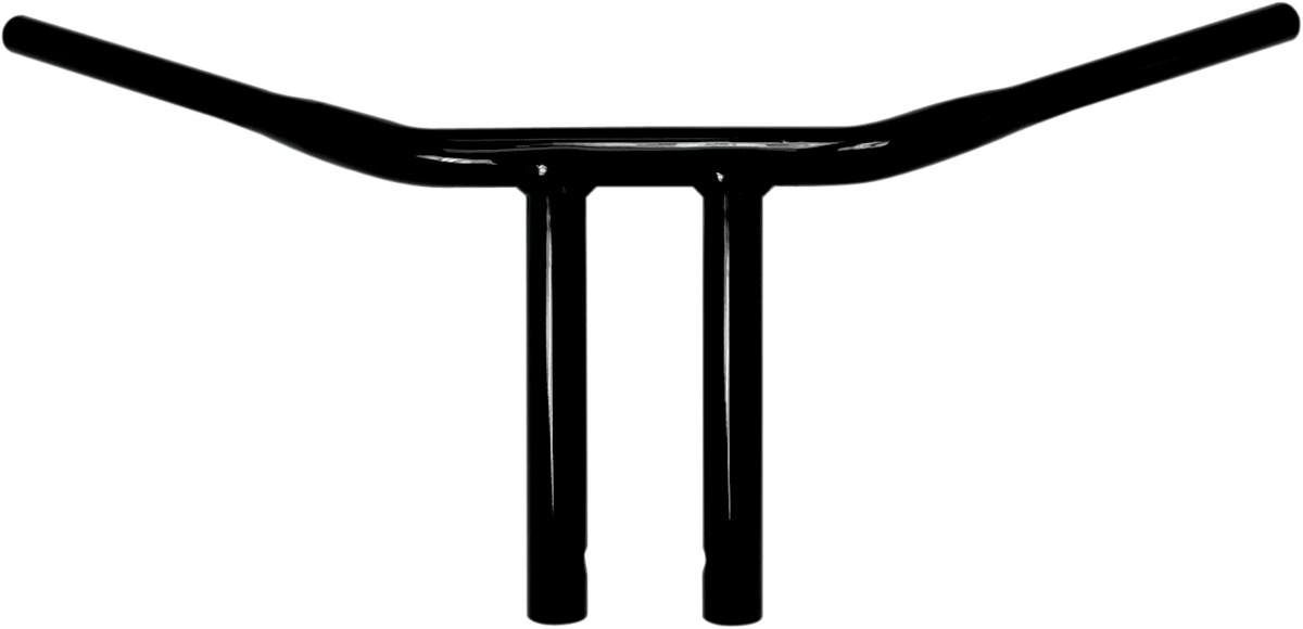 Black 8in. T-Bar Bend 1 1/4in. Buffalo Bar Handlebar - Click Image to Close