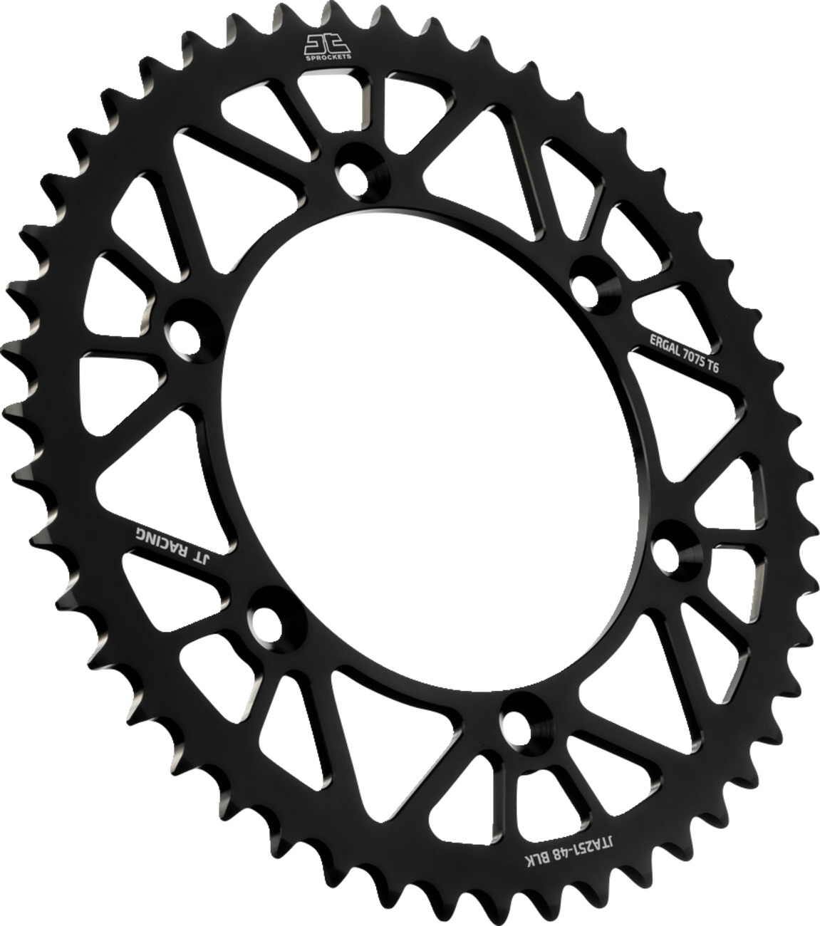 Black Aluminum Rear Sprocket - 48 Teeth 520 Pitch - Click Image to Close