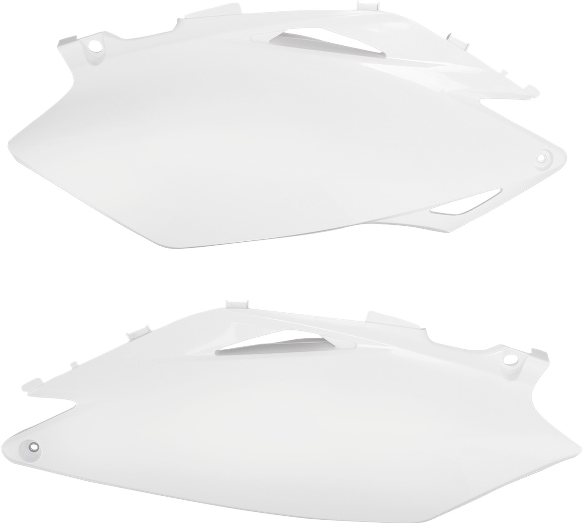 Side Panels - White - For 09-12 Honda CRF450R 10-13 CRF250R - Click Image to Close