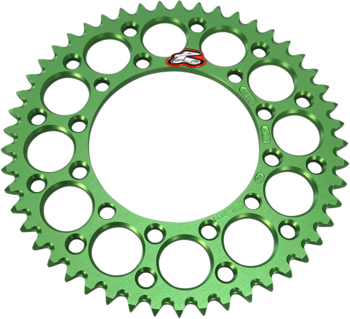 2020 Kawasaki KX100 Rear Sprocket Grooved - Green 420-49 Teeth - Click Image to Close