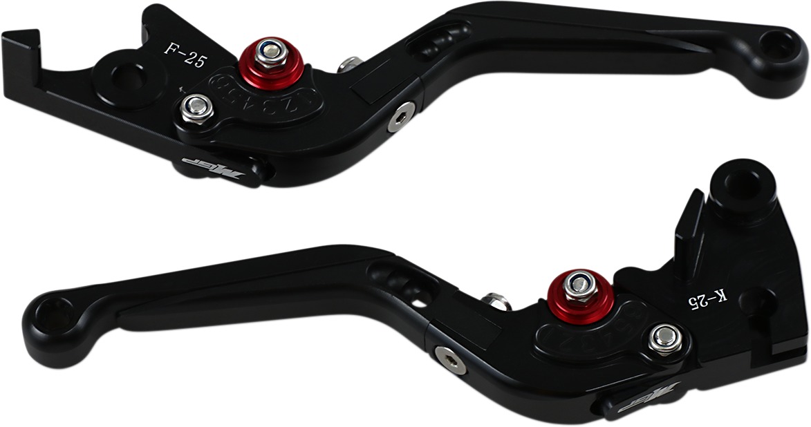 MGP Brake & Clutch Black Lever Set - Kawasaki Ninja 250/300/400 - Click Image to Close