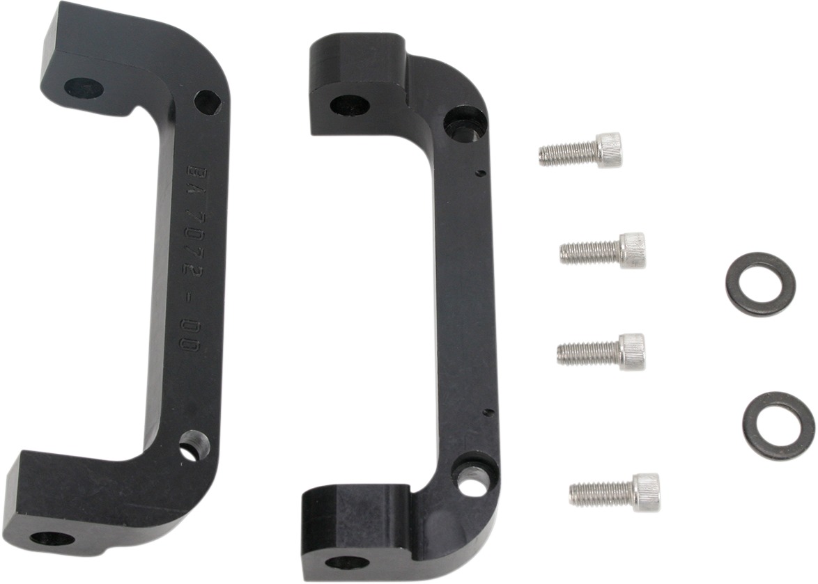 Driver Floorboard Bracket Mounts - Black - For 97-08 Kawasaki Vulcan - Click Image to Close