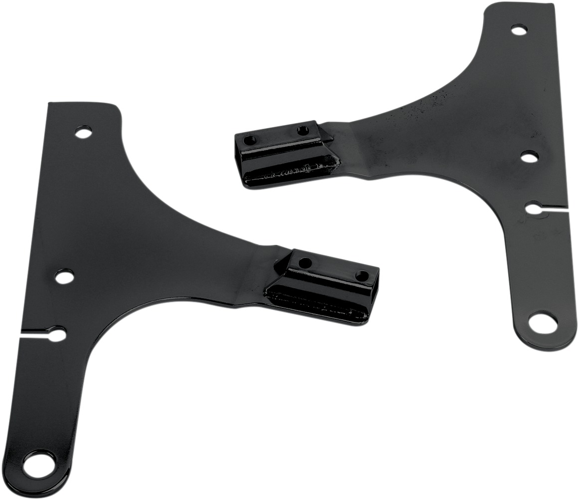 Black Sissy Bar Mount Side Plate Kit - For 00-07 H-D Deuce - Click Image to Close