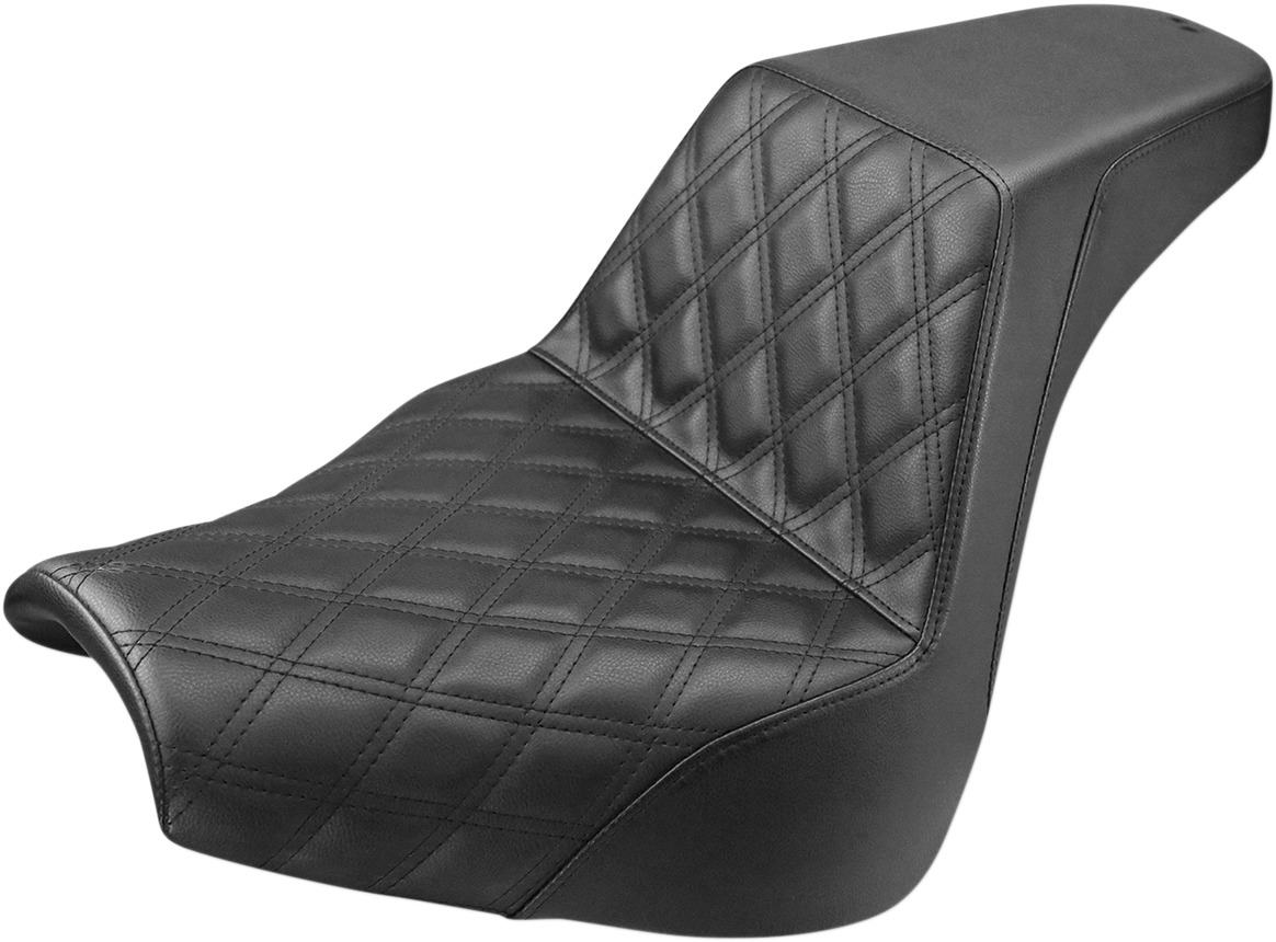 Step-Up Front Lattice Stitch 2-Up Seat - Black - For 18-20 HD FXBR/S - Click Image to Close