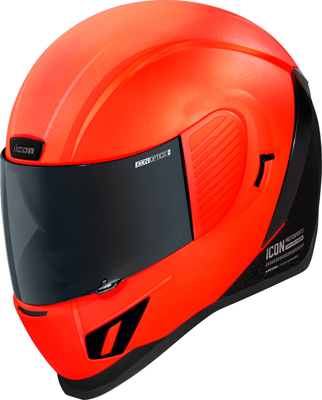 ICON Airform Counterstrike MIPS Helmet Matte Red/Black L - Full-face helmet with MIPS and internal sun shield - Click Image to Close