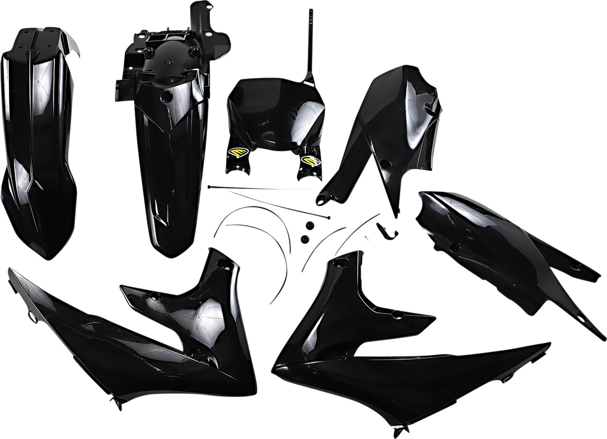 Replica Body Work Kit w/ Stadium Plate - All Black - For 18-22 YZ450F, 19-23 YZ450FX & YZ250F, 19-23 YZ250F - Click Image to Close