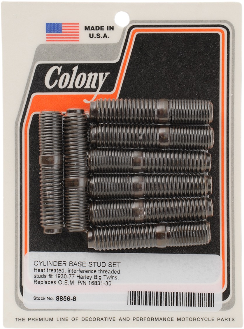 Cylinder Base Hardware Stud Kit - Cyl Base Stud Kit - Click Image to Close