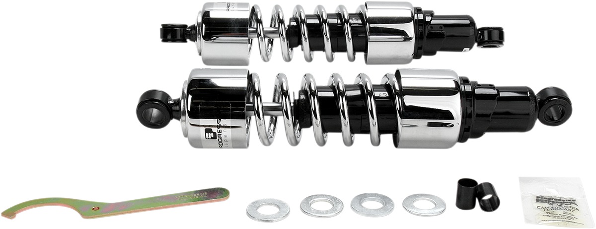 13.5" 412 Series Shocks Chrome - For 88-00 Honda GL1500 GoldWing - Click Image to Close