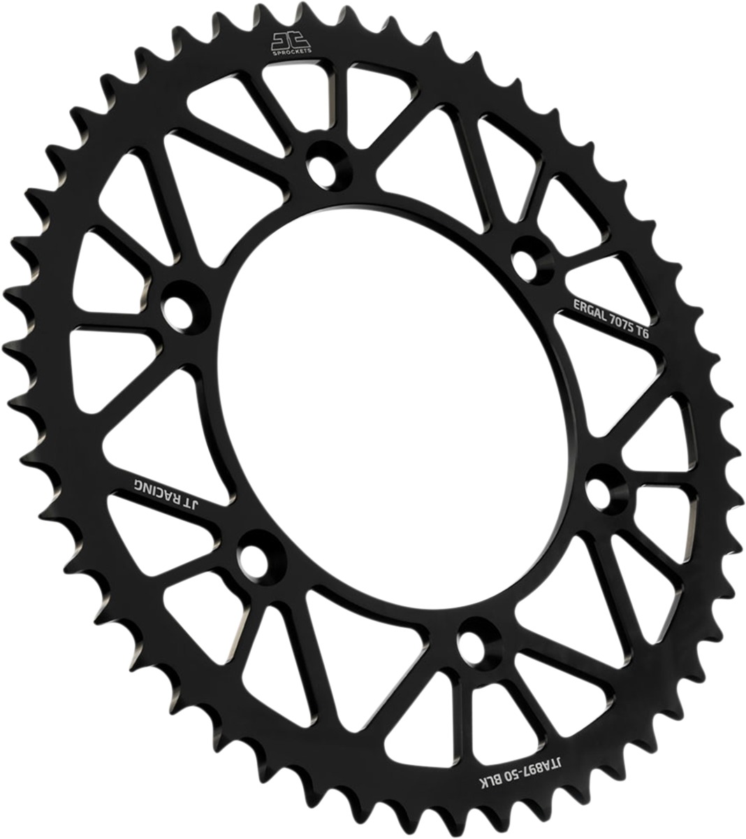 Black Aluminum Rear Sprocket - 50 Teeth 520 Pitch - Click Image to Close