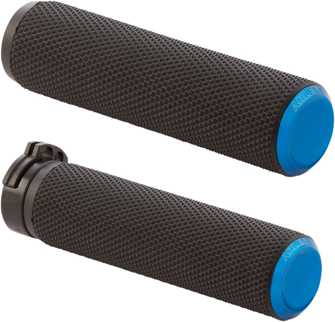 Knurled Grips - Knurled Rubber Grips Cbl Blue - Click Image to Close