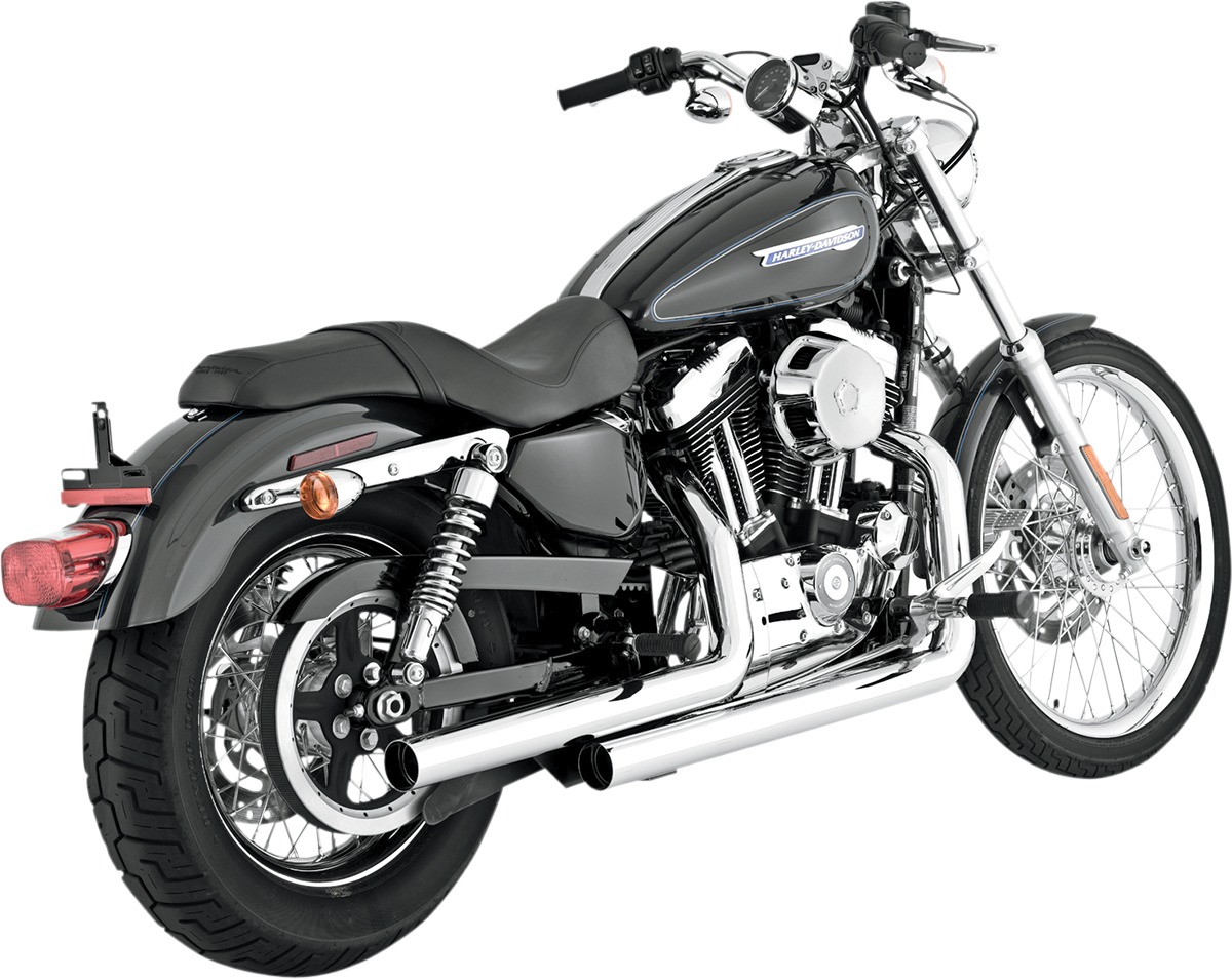 Straightshots Chrome Full Exhaust - For 04-13 Harley Sportster XL - Click Image to Close