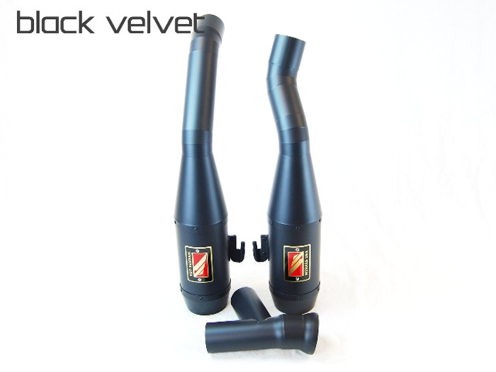 Black Velvet GP Dual Slip On Exhaust - For 05-13 KTM 990 Super Duke - Click Image to Close