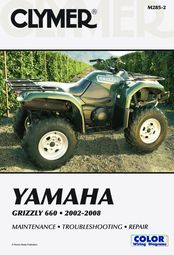 Shop Repair & Service Manual - Soft Cover - For 2002-2008 Yamaha Grizzly 660 - Click Image to Close