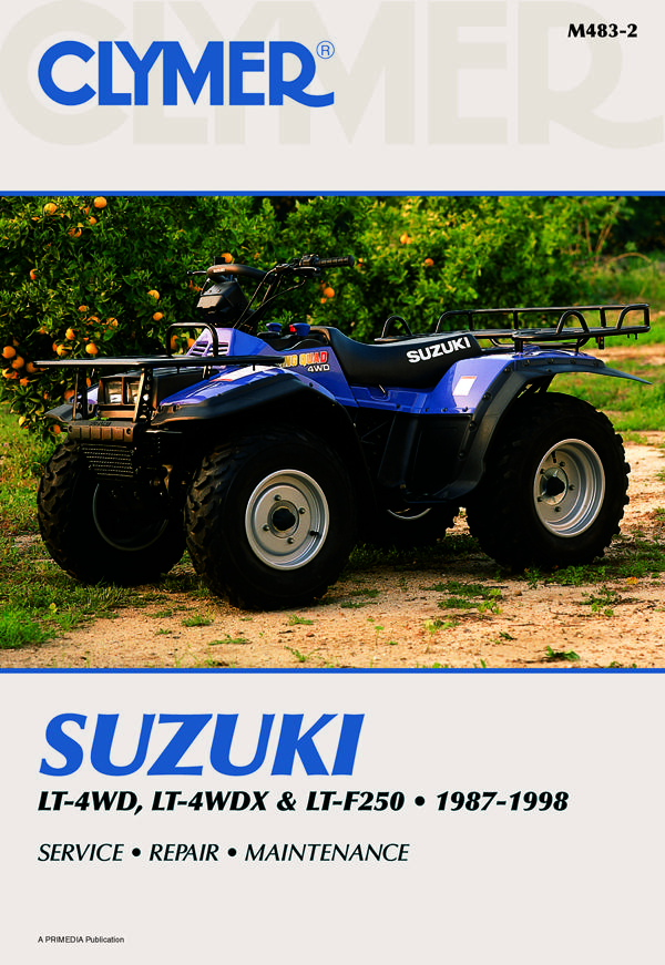 Shop Repair & Service Manual - Soft Cover - For Suzuki King Quad & Quad Runner 250 - Click Image to Close