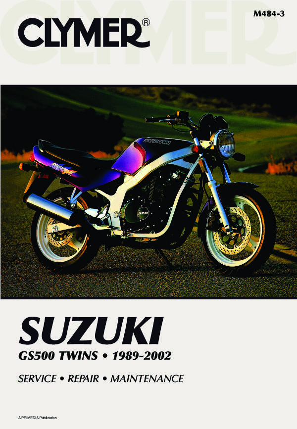 Shop Repair & Service Manual - Soft Cover - For 1989-2002 Suzuki GS500E - Click Image to Close