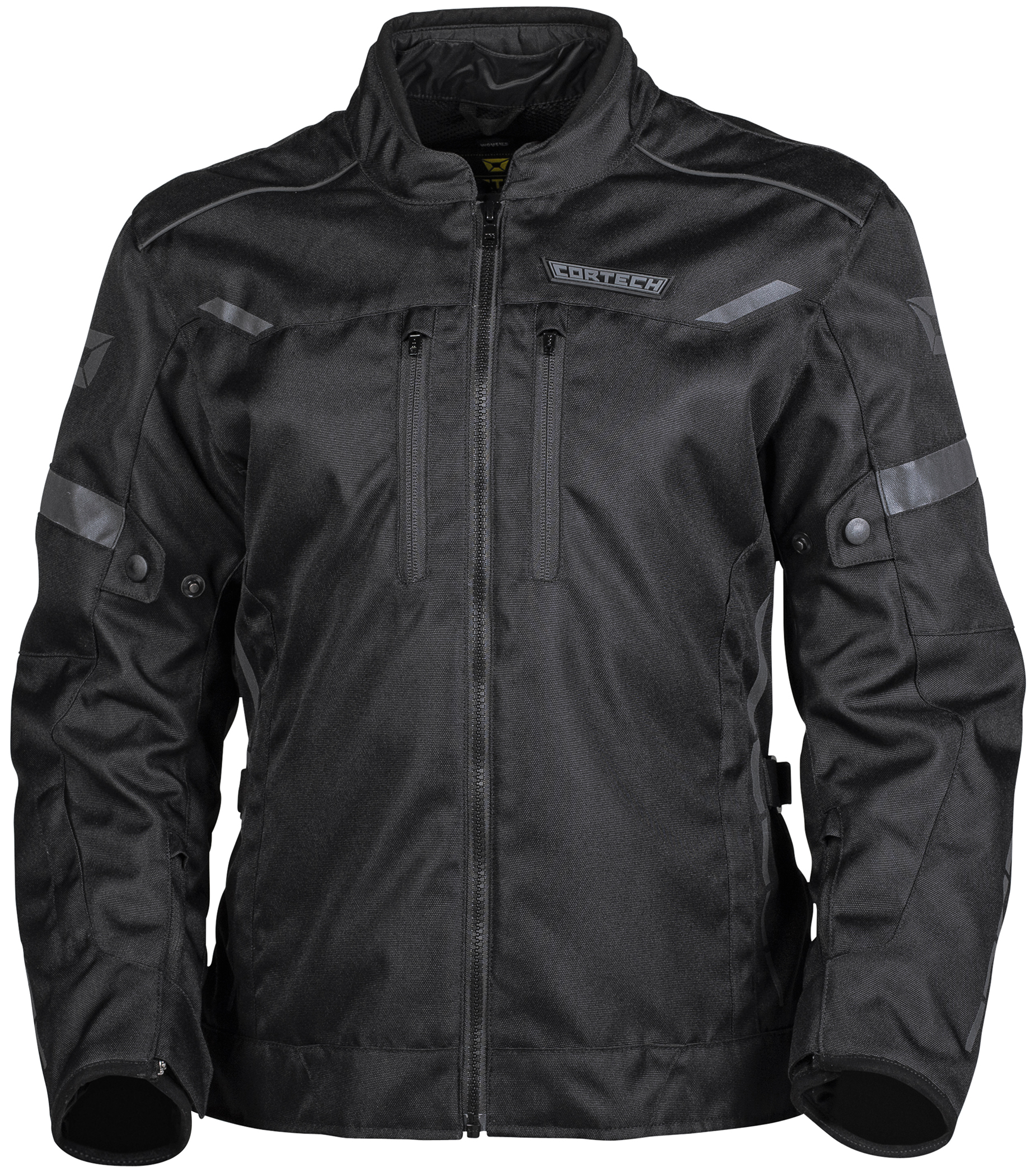 Men's Aero-Tec Armored Motorcycle Riding Jacket Black 2XL-Tall - Click Image to Close