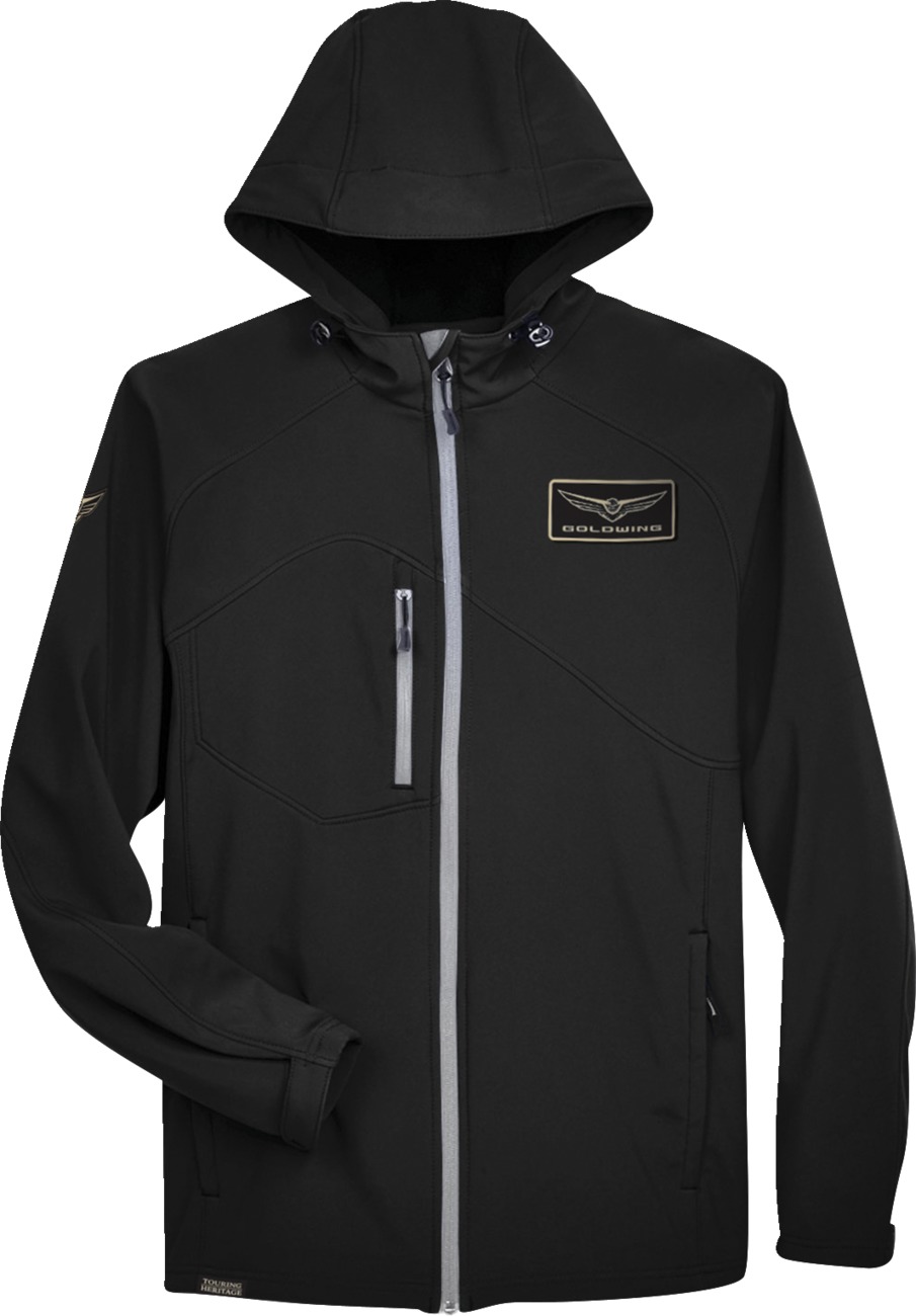 Men's Gold Wing Softshell Jacket - Gw Softshell Jkt Blk Md - Click Image to Close