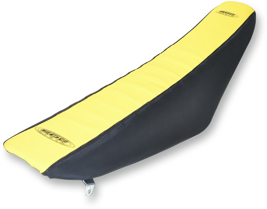 9 Pleat Water Resistant Seat Cover Black/Yellow - RMZ250 RMZ450 RMX450Z - Click Image to Close