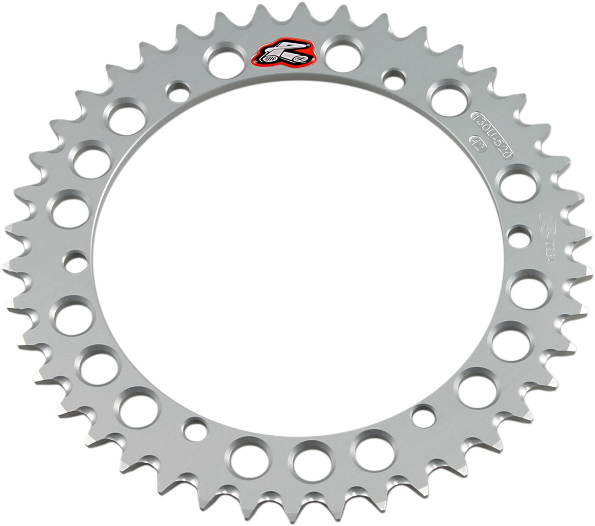 Rear Sprocket Grooved - Silver 520-42 Teeth - For 89-06 Yamaha YFZ 350 Banshee/ YFM 660 Raptor - Click Image to Close