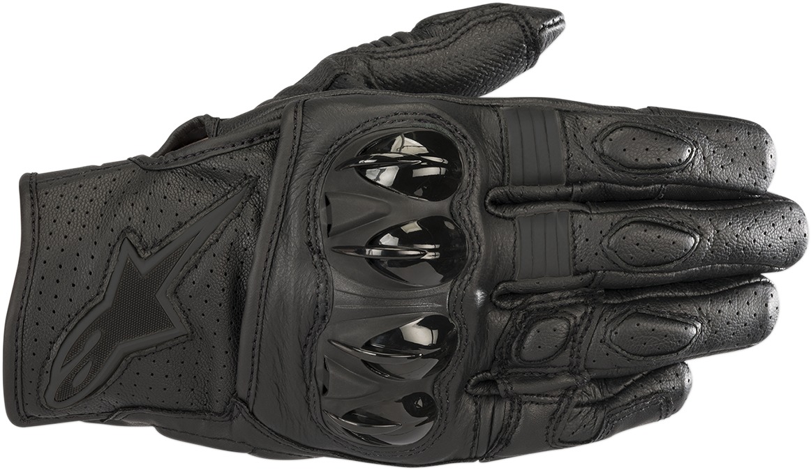 Celer V2 Leather Motorcycle Gloves Black 2X-Large - Click Image to Close