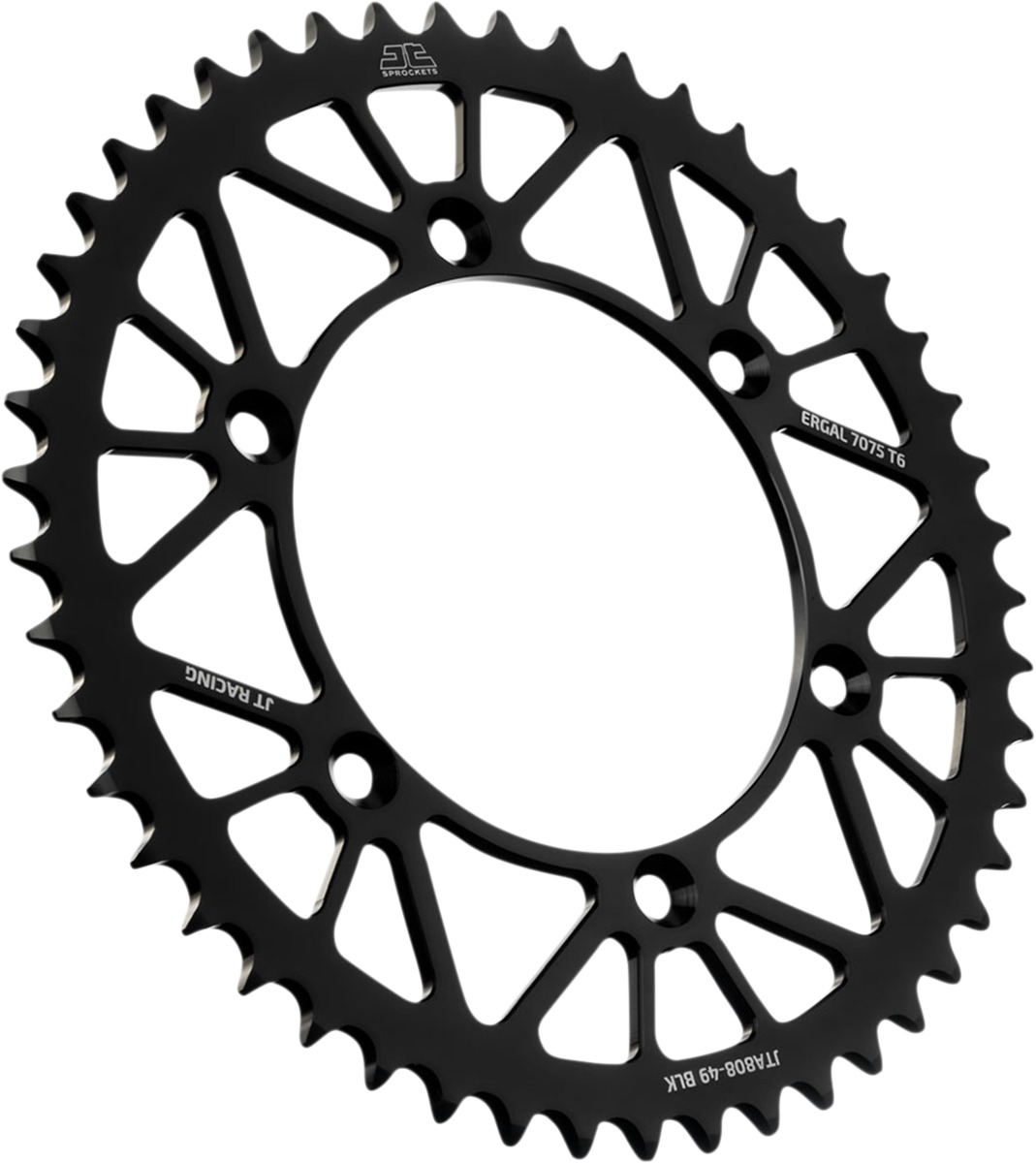 Black Aluminum Rear Sprocket - 49 Teeth 520 Pitch - Click Image to Close