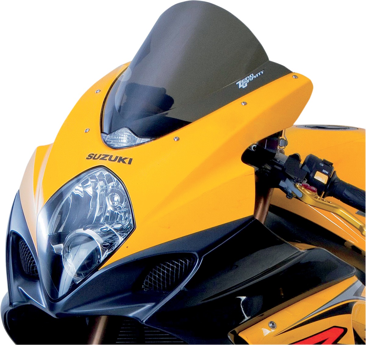 Light Smoke Double Bubble Windscreen - For 07-08 Suzuki GSXR1000 - Click Image to Close