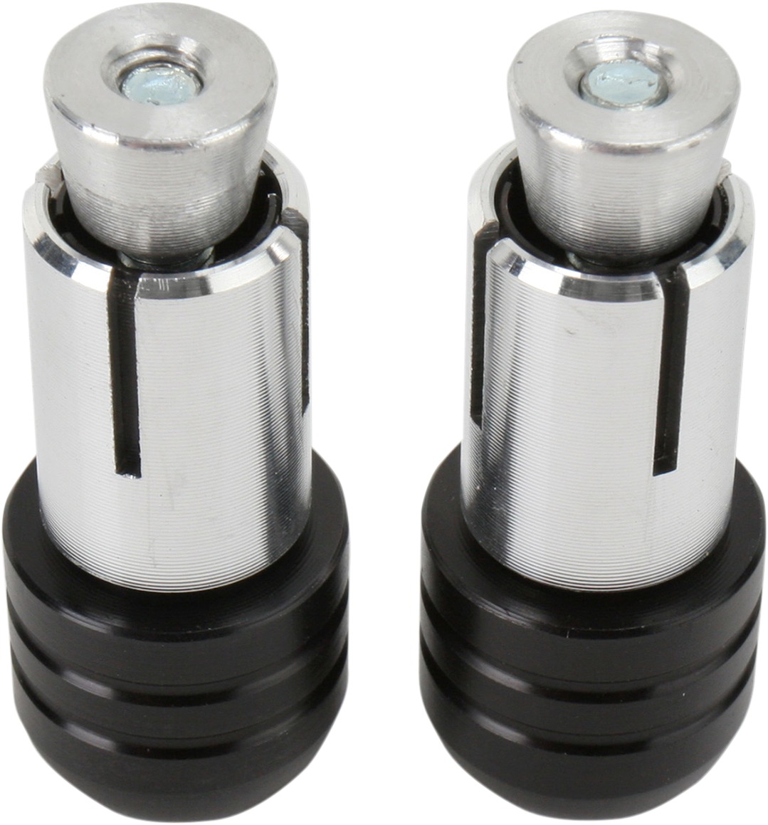 Aluminum Bar Ends - Rent End Plugs Set Blk - Click Image to Close