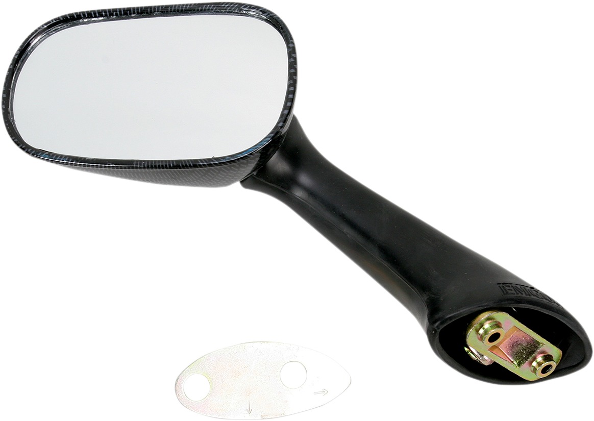 Left Mirror Replacement - Carbon Fiber Look - For 91-98 CBR600F2/3 & 93-96 CBR1000F & 98-99 VFR800 - Click Image to Close