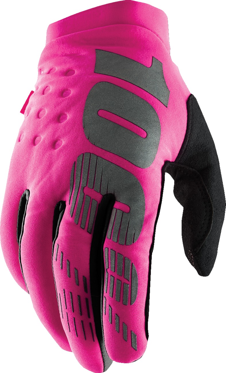 Women's Brisker Cold-Weather Gloves - Brisker Cw Glv Neonpnkblk Wlg - Click Image to Close