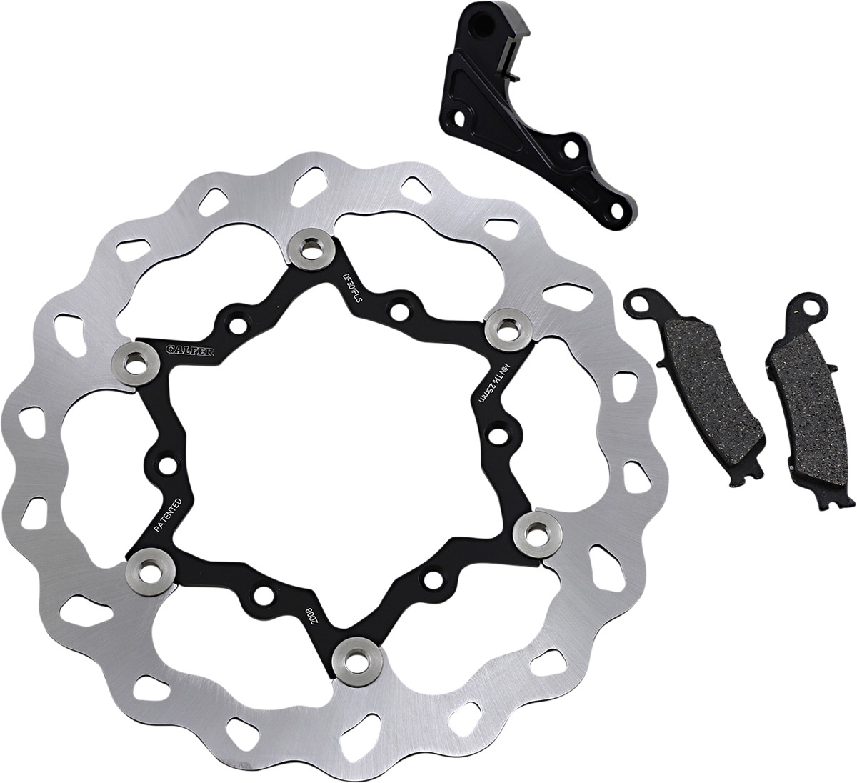 Oversize Wave Floating Brake Rotor Kit - Oversize Rotor Kit - Click Image to Close