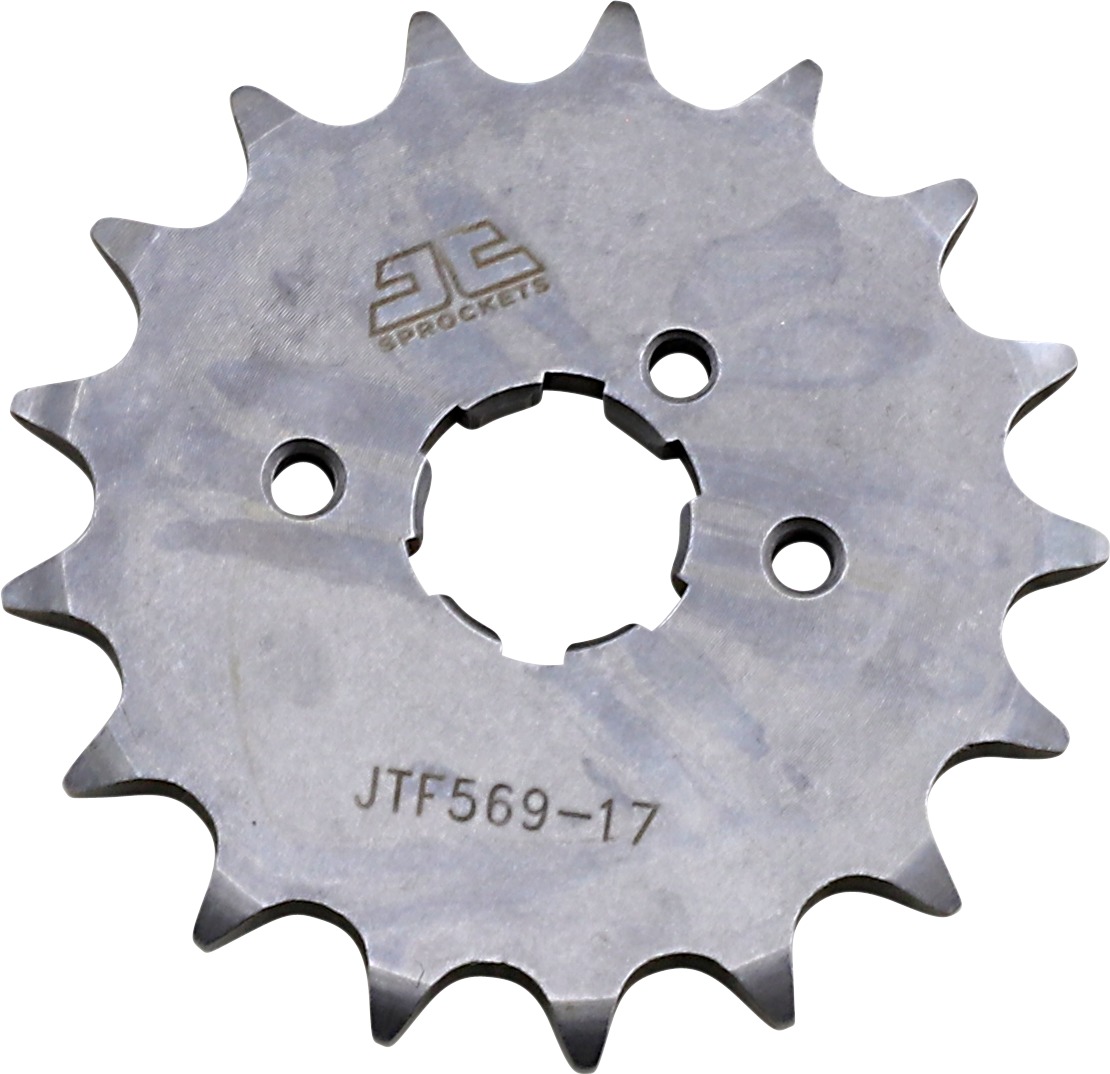 Front Steel Countershaft Sprocket - 17 Tooth 520 - Click Image to Close