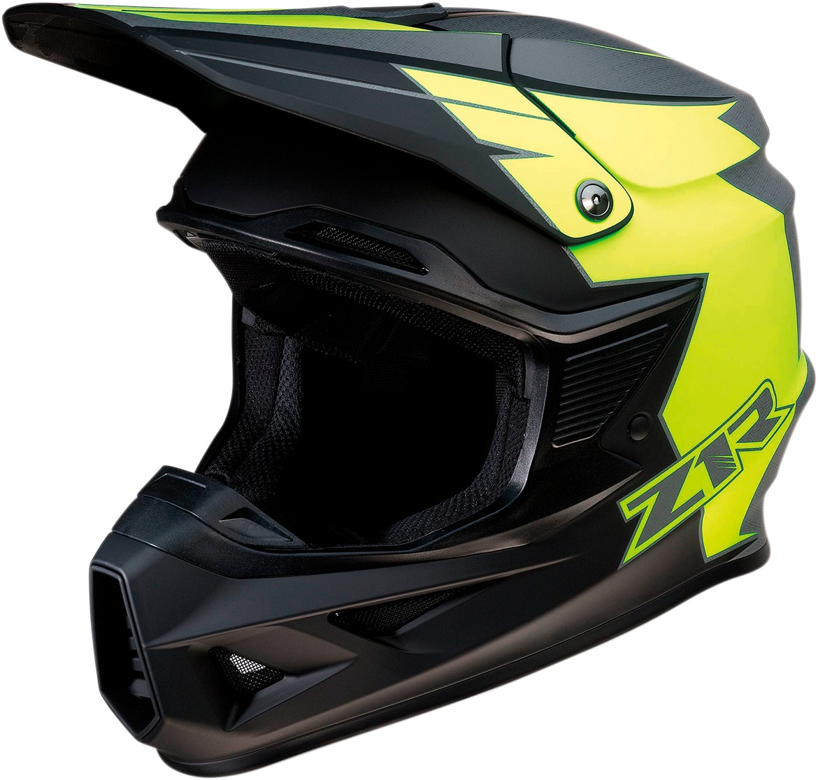 F.I. Hysteria MIPS Full Face Offroad Helmet Hi-Vis Yellow Small - Click Image to Close