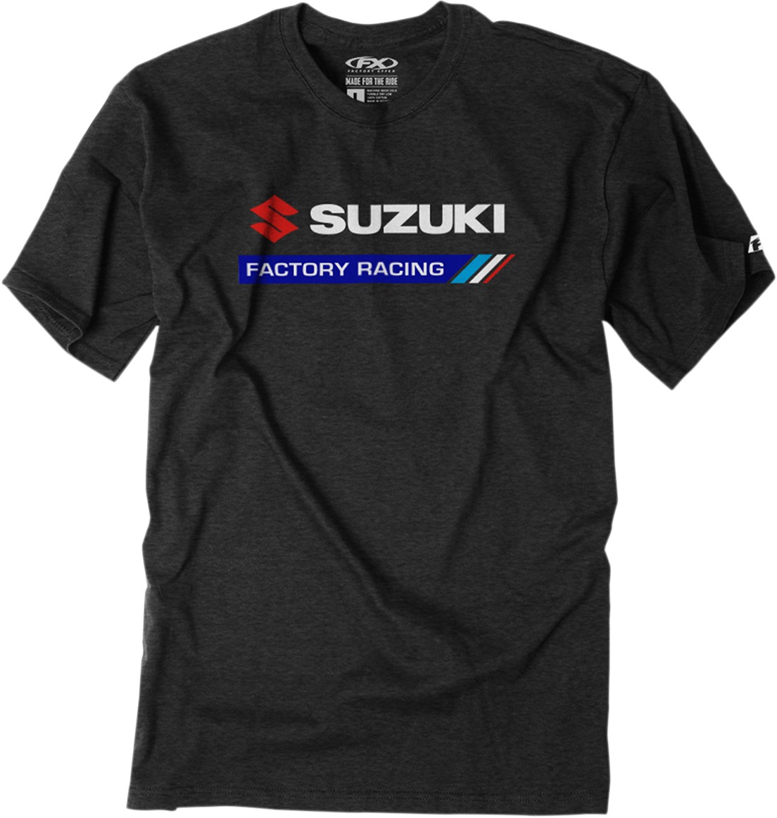 Men's Suzuki Factory Racing Tee - Suz Fctry Racing Tee Blk Lg - Click Image to Close