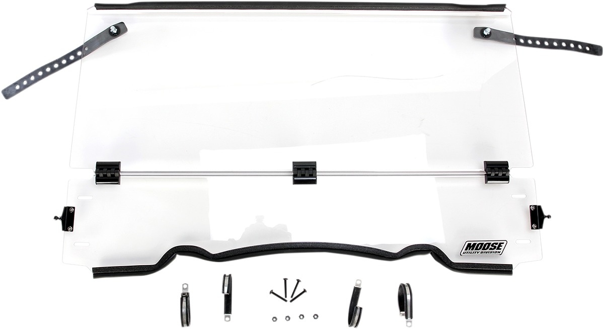 Clear Full Folding Windshield - For 15-19 Polaris RZR S RZR XP - Click Image to Close