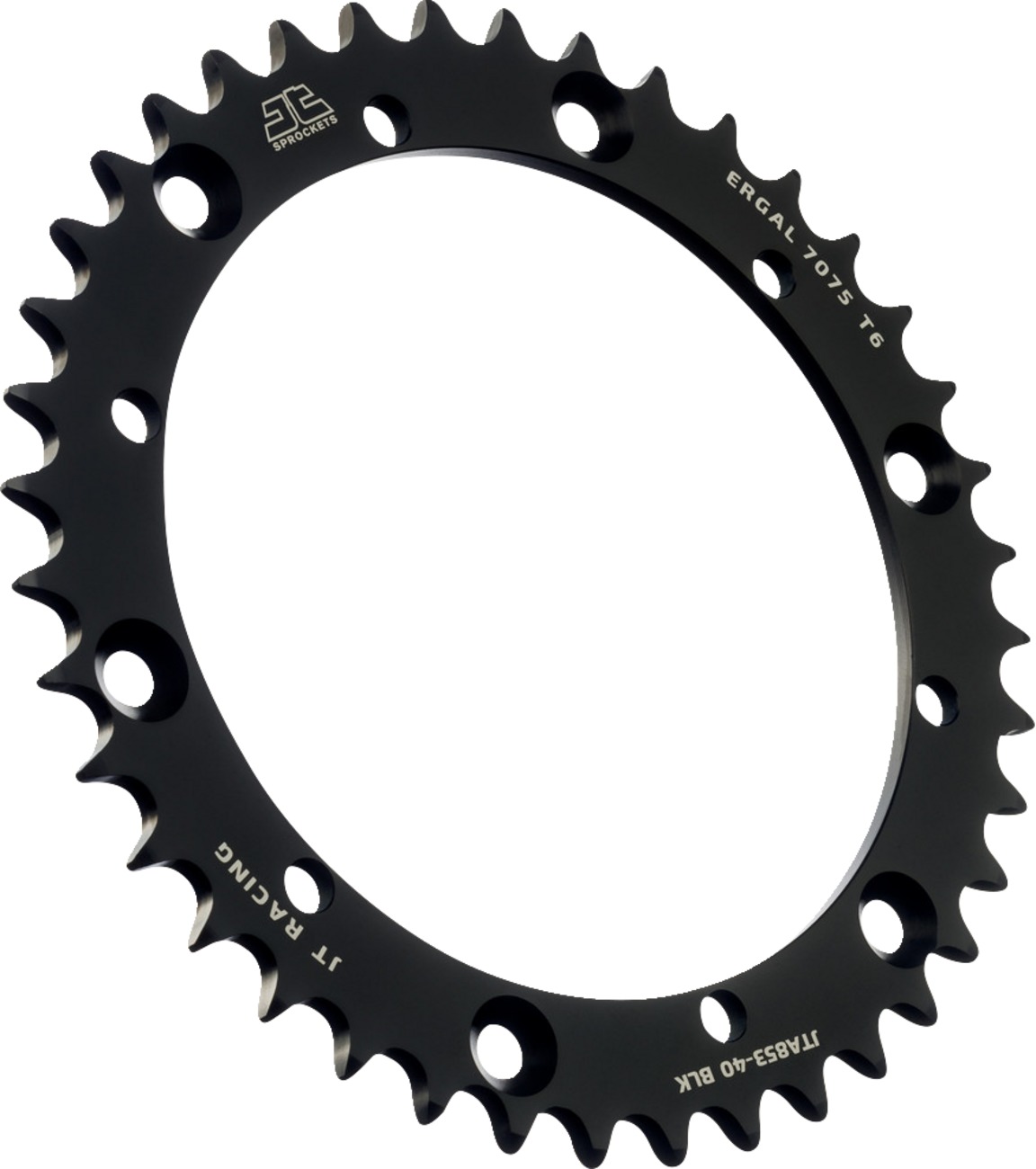 Black Aluminum Rear Sprocket - 40 Teeth 520 Pitch - Click Image to Close