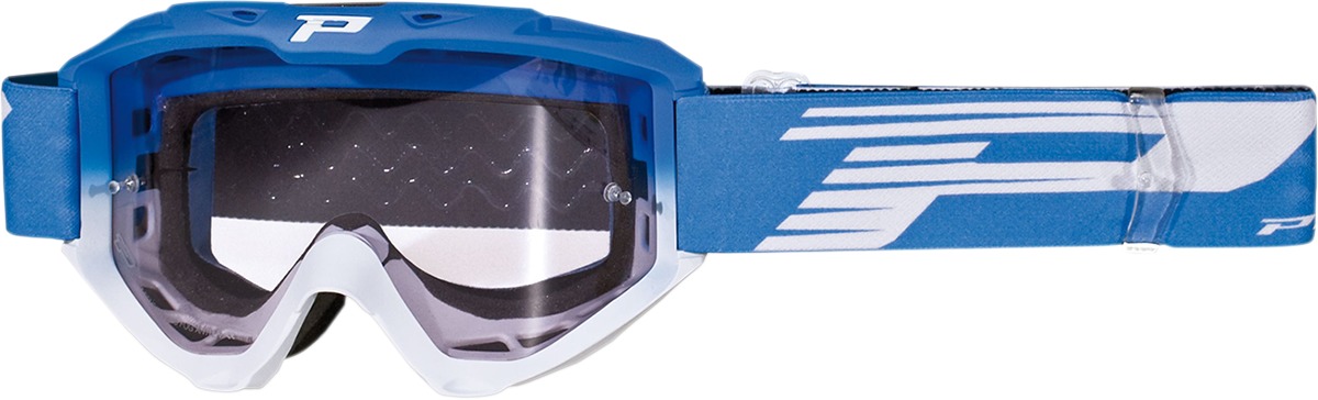 3450 Light Blue / White Riot OTG Goggles - Light Sensitive Lens - Click Image to Close