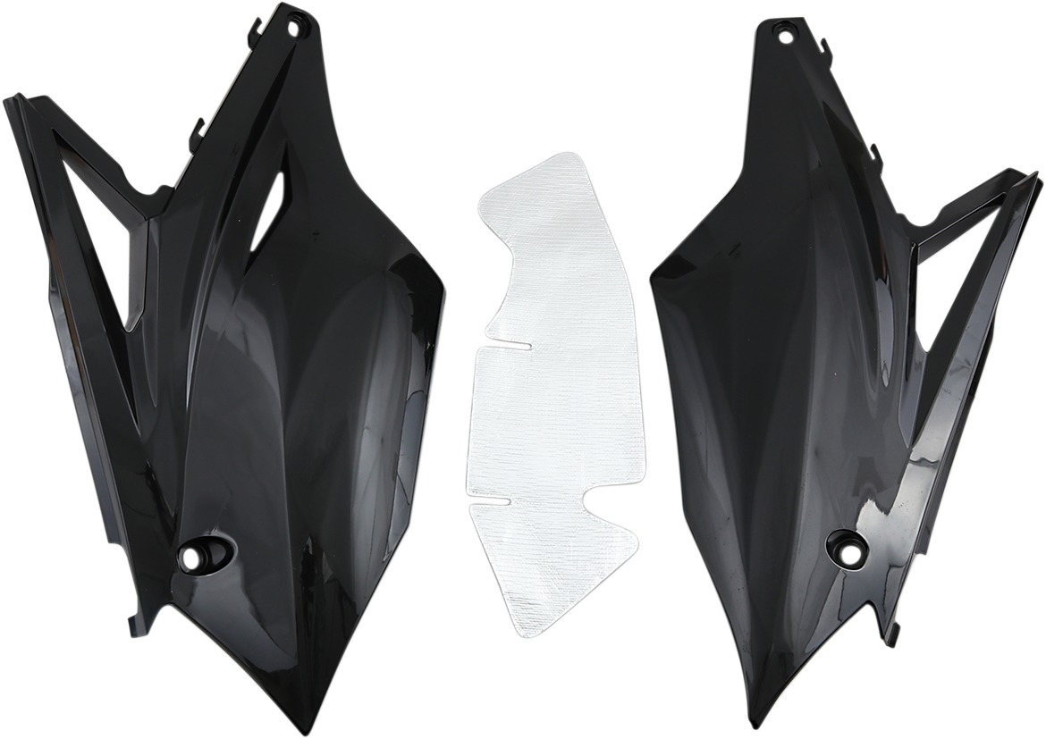 Side Number Plates for Kawasaki - Side Panels Kxf Bk - Click Image to Close