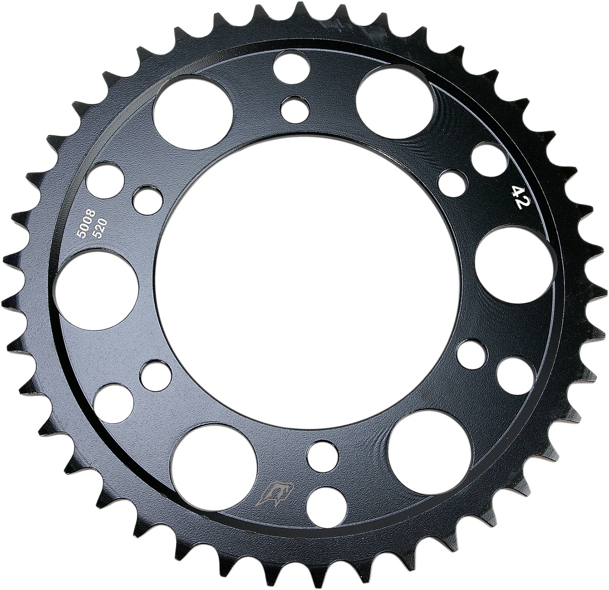 Steel 520 Rear Sprocket 42T - Black - For GSXR FZ1 R1 R6 R7 300 Ninja - Click Image to Close