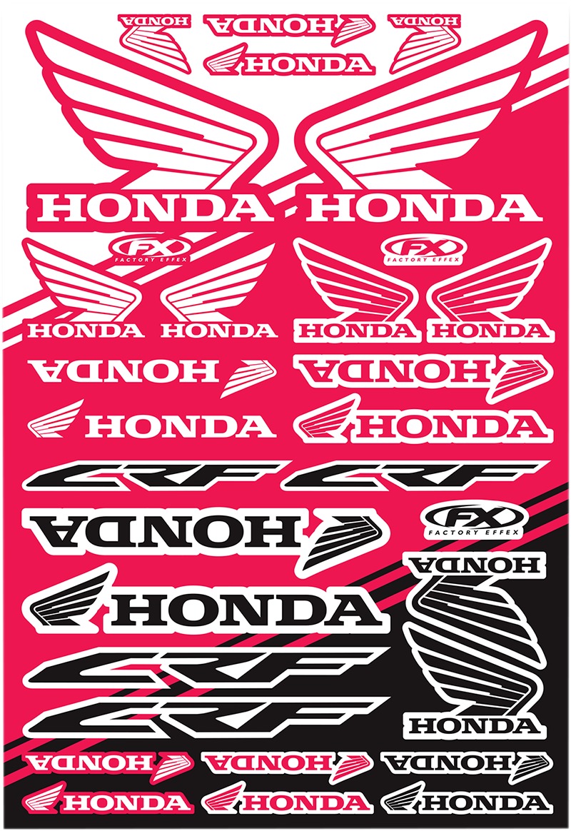 Universal Graphic Kits - Hon Crf Sticker Sheet - Click Image to Close