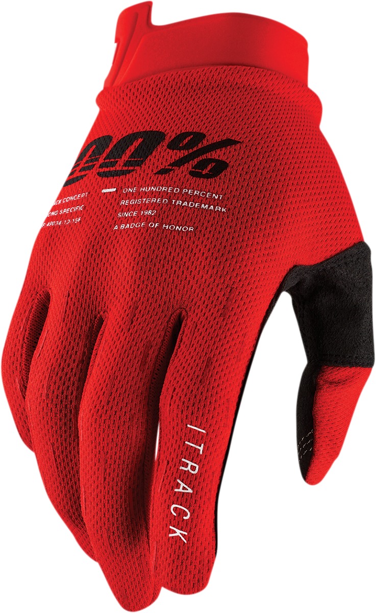 Men's iTrack Gloves - Itrack Glv Red 2Xl - Click Image to Close