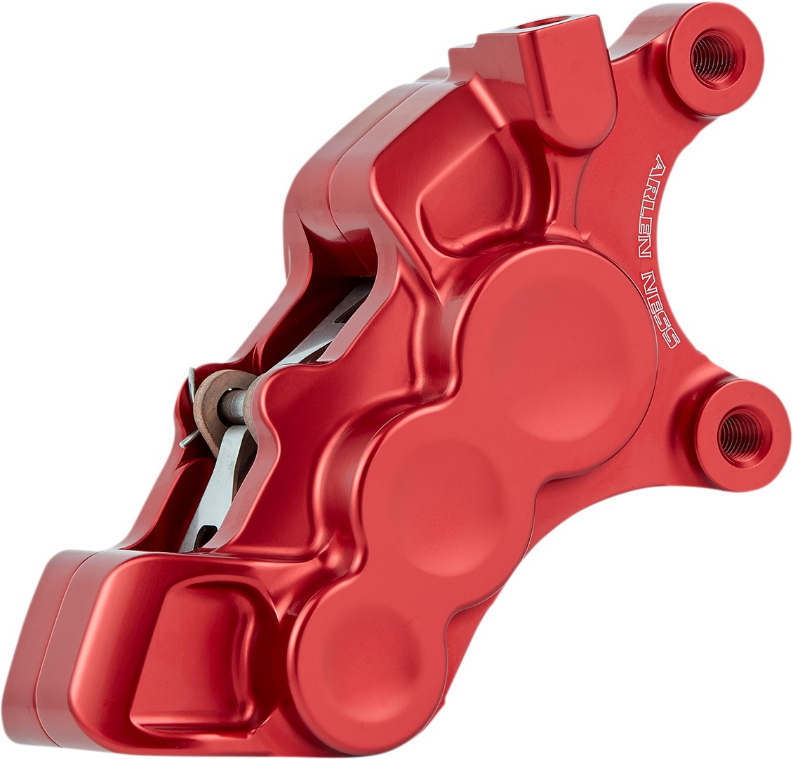 Red Tech Brake Calipers - 6 Piston Diff Bore 11.8 In Rt - Click Image to Close