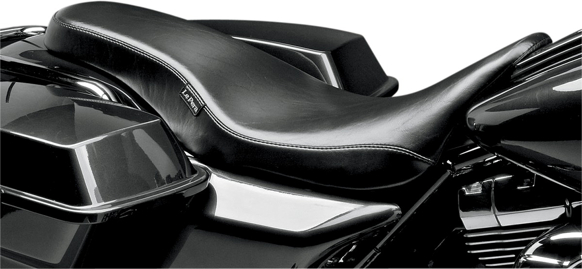 Cobra Plain Vinyl Seat - Black - For 08-20 Harley FLH FLT - Click Image to Close