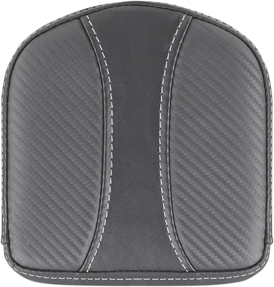 Dominator Gravestone Textured 6-1/2" Sissy Bar Pad - Black - For Harley - Click Image to Close