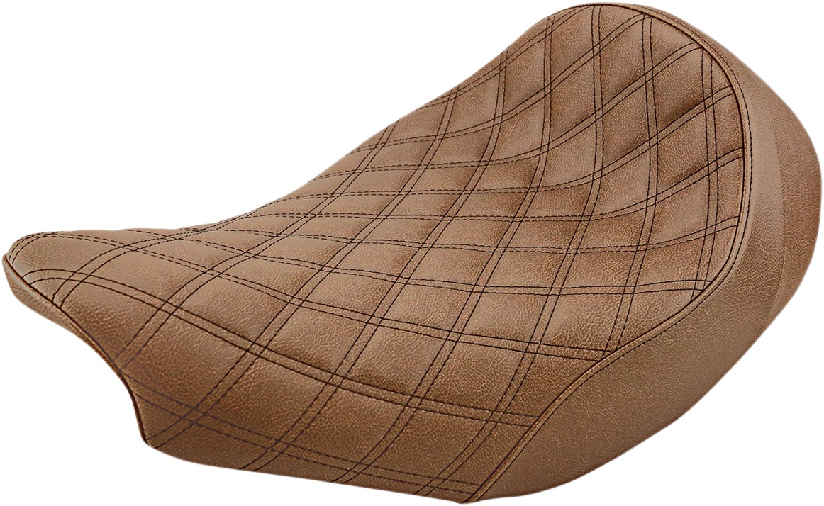 Renegade Lattice Stitched Solo Seat Brown Gel - Click Image to Close