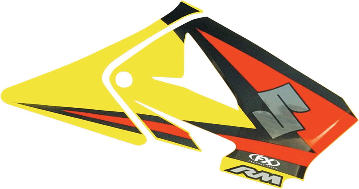 Factory Look Tank / Shroud Graphics - 2005 Style - for 01-08 Suzuki RM250 - Click Image to Close