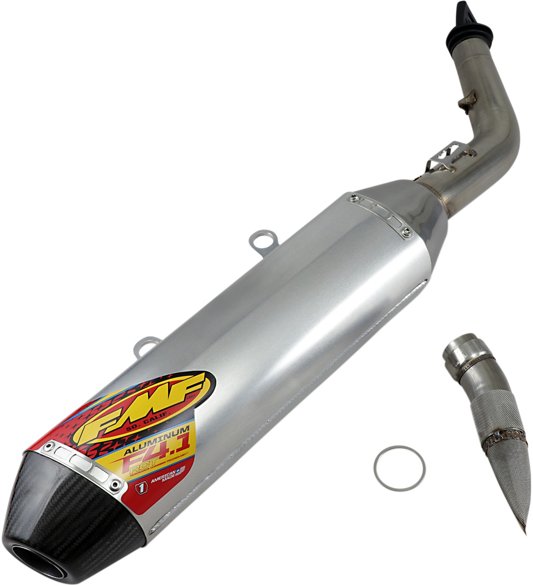 Factory 4.1 RCT Aluminum/Carbon Slip On Exhaust - For 19-22 KTM/HSQ 350/450 - Click Image to Close