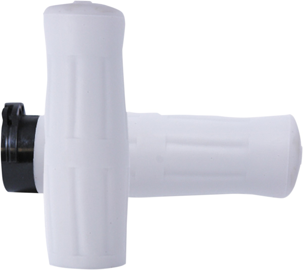 Old School Grips - Coke Bottle White - For 1" Dual Cable H-D Throttles - Click Image to Close